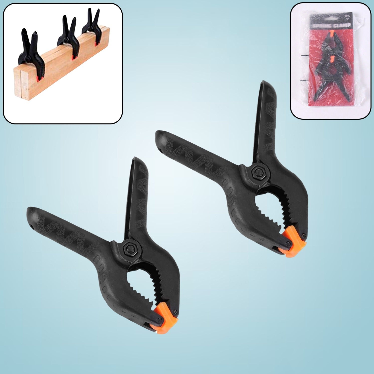 3 inch Heavy Duty Clips Clamp Spring Clamps Clip Fixture (2 Pc Set) 3 inch Heavy Duty Clips Clamp Spring Clamps Clip Fixture (2 Pc Set)